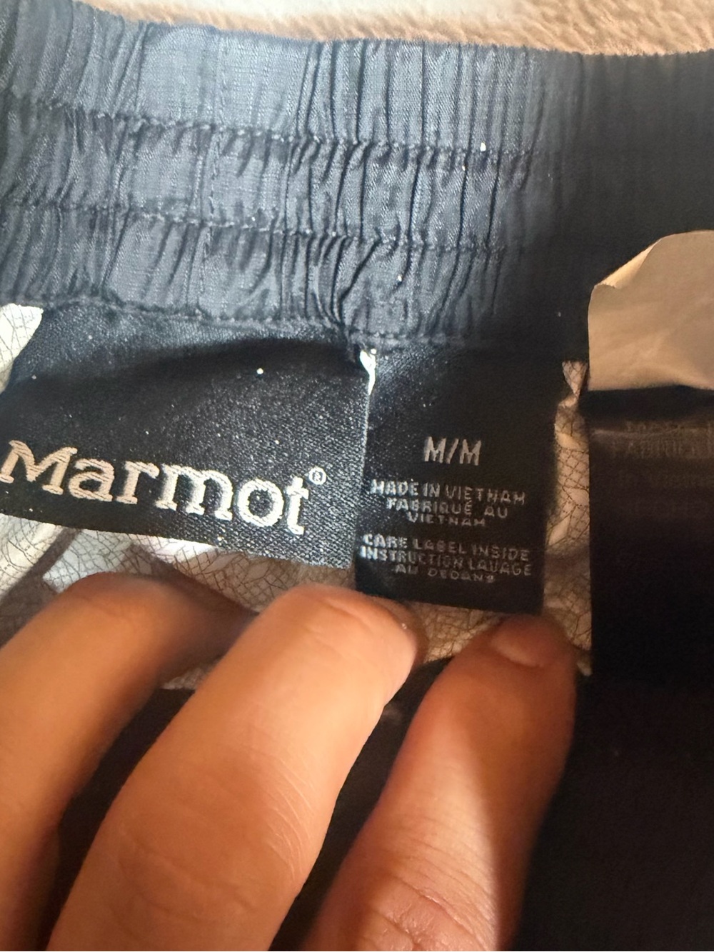 Marmot Black Packable Rain Pants - Picture 4 of 7